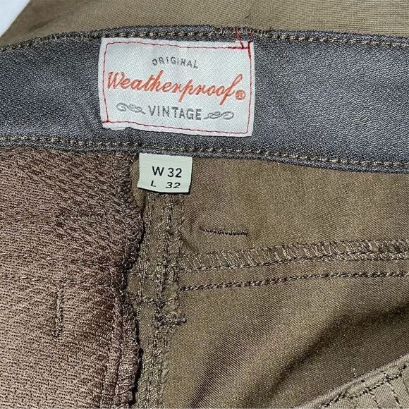 Weatherproof Vintage Men's Straight Fit Pants Green Size 32x32 5-Pocket - Picture 6 of 9
